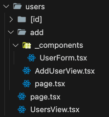 New Component Structure